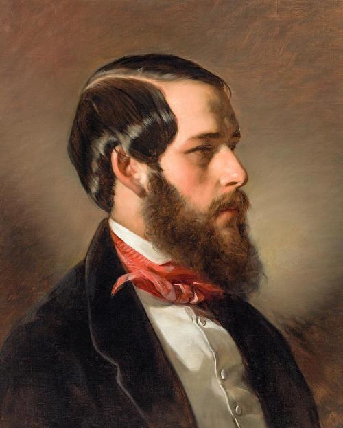 Friedrich von Amerling, Der Bankier Ferdinand Kaulla (1827–1881), 1847, Öl auf Leinwand, 55 × 4 ...