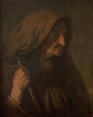 Friedrich von Amerling, Eine 84-jährige Matrone, 1862, Öl auf Leinwand, 65 × 53,5 cm, Privatbes ...