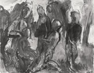 Georg Eisler, Park II, 1963, Öl auf Leinwand, Verbleib unbekannt