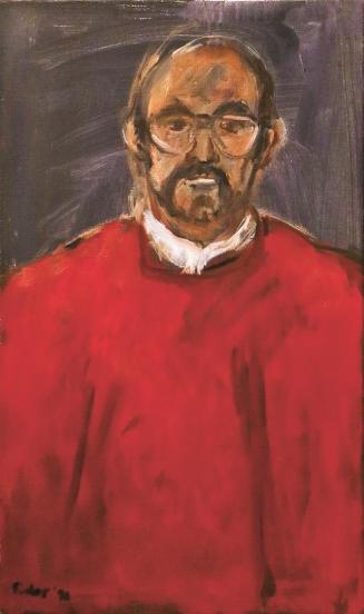 Georg Eisler, Pater Wolfgang Worsch, 1996, Öl auf Leinwand, 70 × 42 cm, Österreichische Provinz ...