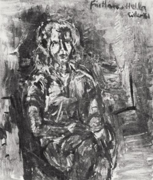 Georg Eisler, Porträt Hella Ferstl, 1961, Öl auf Leinwand, 80 × 60 cm, Verbleib unbekannt