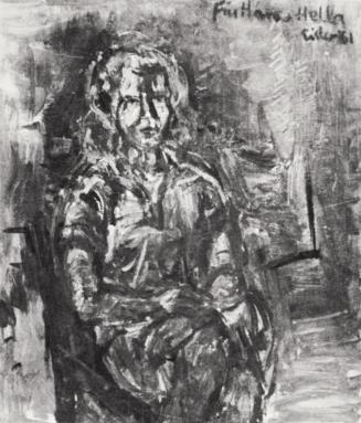 Georg Eisler, Porträt Hella Ferstl, 1961, Öl auf Leinwand, 80 × 60 cm, Verbleib unbekannt