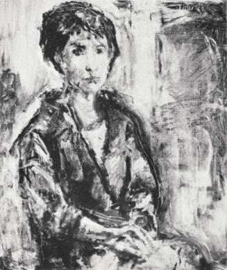 Georg Eisler, Porträt eines Mädchens, 1963, Öl auf Leinwand, 60 × 50 cm, Verbleib unbekannt