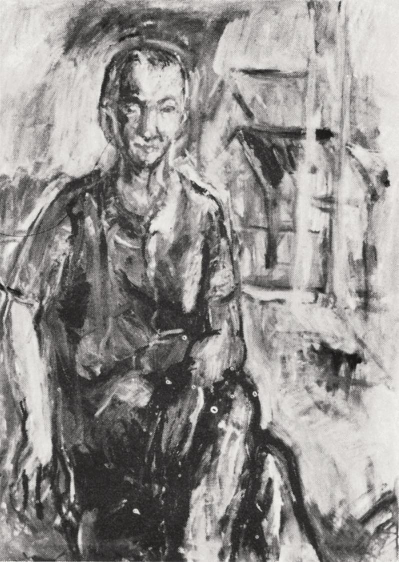 Georg Eisler, Porträt Ernst Fischer, 1963, Öl auf Leinwand, 80 × 60 cm, Verbleib unbekannt