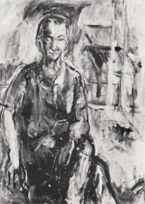 Georg Eisler, Porträt Ernst Fischer, 1963, Öl auf Leinwand, 80 × 60 cm, Verbleib unbekannt