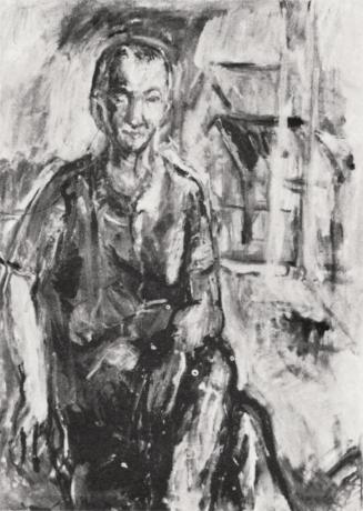 Georg Eisler, Porträt Ernst Fischer, 1963, Öl auf Leinwand, 80 × 60 cm, Verbleib unbekannt