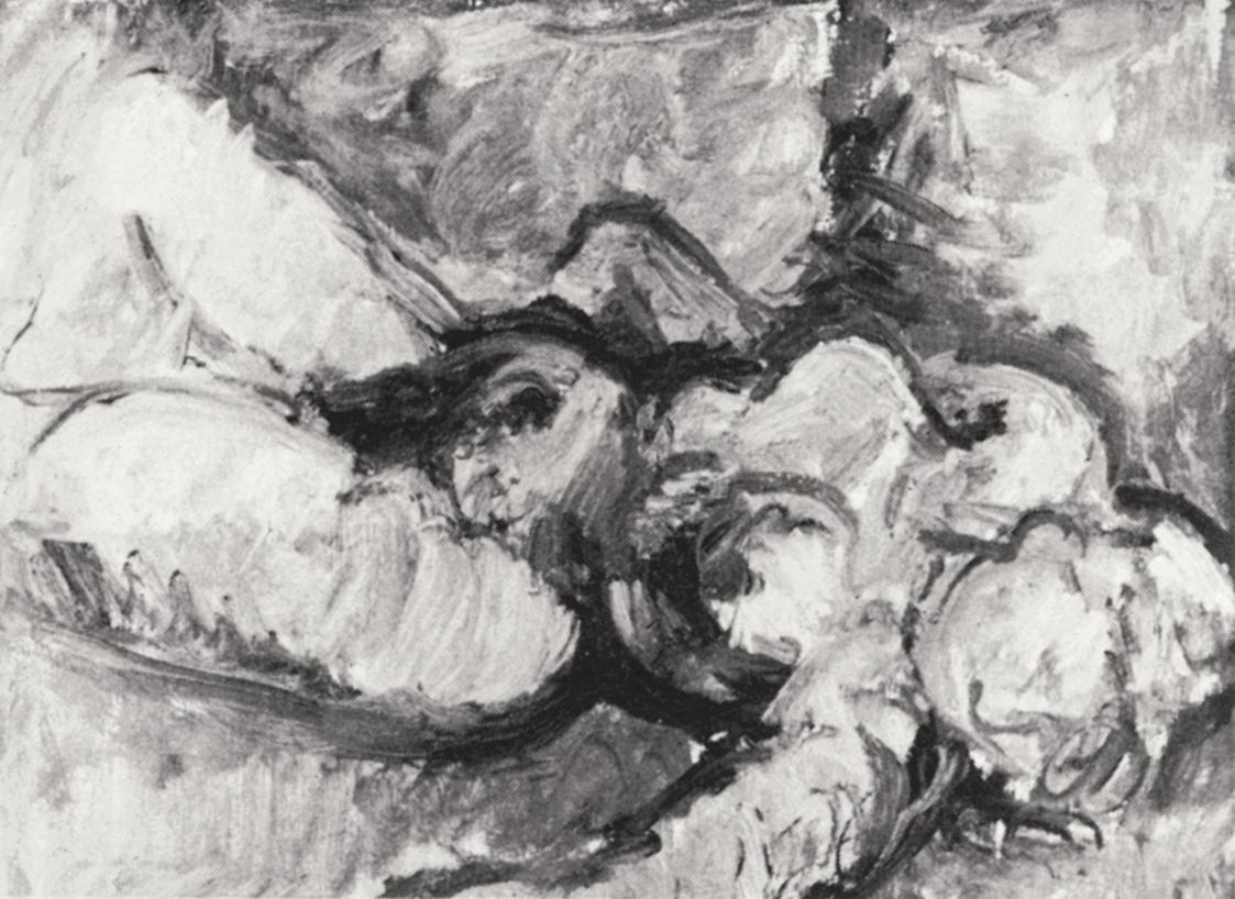 Georg Eisler, Liegender Akt, 1964, Öl auf Leinwand, 30 × 45 cm, Verbleib unbekannt