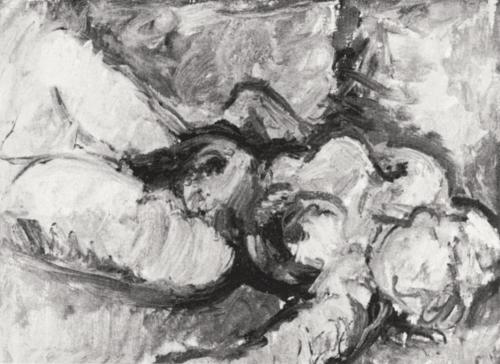 Georg Eisler, Liegender Akt, 1964, Öl auf Leinwand, 30 × 45 cm, Verbleib unbekannt