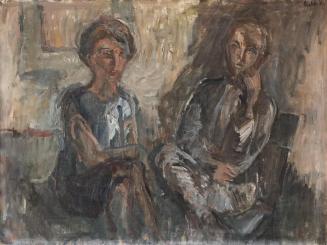Georg Eisler, Doppelporträt, 1963, Öl auf Leinwand, 60 × 90 cm, Privatbesitz, Wien