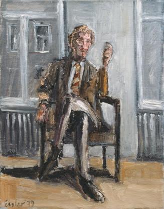 Georg Eisler, Porträt Martin Haselböck, 1979, Öl auf Leinwand, 45 × 36 cm, Verbleib unbekannt