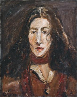 Georg Eisler, Porträt Nadia Norma Sandler, 1979, Öl auf Leinwand, 45 × 36 cm, Verbleib unbekann ...