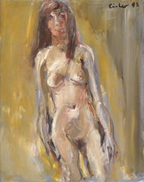 Georg Eisler, Dagmar K. II, 1993, Öl auf Leinwand, 45 × 36 cm, Privatbesitz