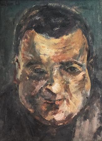 Georg Eisler, Porträt Helmut Qualtinger, 1961, Öl auf Leinwand, 35 × 25 cm, Vera Borek-Qualting ...