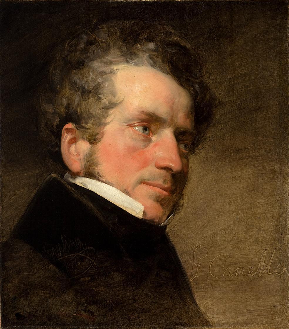 Friedrich von Amerling, Der Maler Giuseppe Canella (1788–1847), 1836, Öl auf Leinwand, 41 × 36  ...