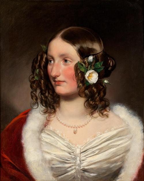 Friedrich von Amerling, Auguste Wilhelmine von Bischoff, verh. von Littrow (1819–1890), 1839, Ö ...