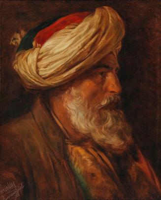 Friedrich von Amerling, Ein Türke, 1855, Öl auf Leinwand, 54 × 44 cm, Unbekannter Besitz