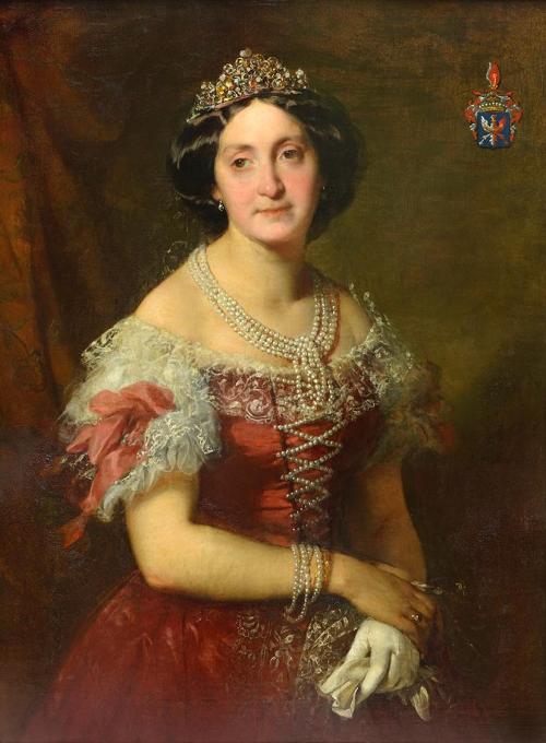 Friedrich von Amerling, Mária Leocadia Zay de Csömör, geb. Gräfin Kolowrat-Krakowska (1825–1915 ...