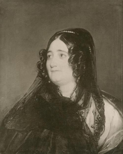Friedrich von Amerling, Porträt einer Dame mit schwarzer Mantille
, 1834, Öl auf Leinwand, 63, ...