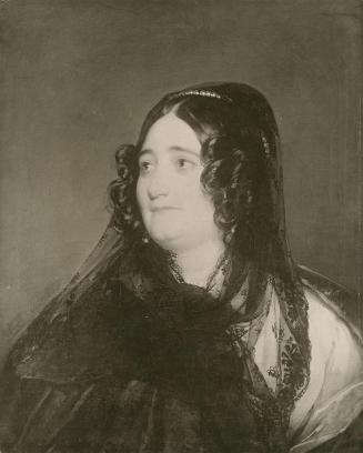 Friedrich von Amerling, Porträt einer Dame mit schwarzer Mantille
, 1834, Öl auf Leinwand, 63, ...