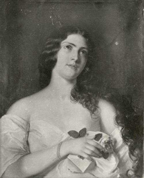 Friedrich von Amerling, Mädchen mit Brief, 1840er, Öl auf Leinwand, 68 × 52 cm, Unbekannter Bes ...