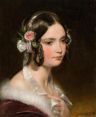 Friedrich von Amerling, Bildnis eines Mädchens, 1839, Öl auf Leinwand, 45,5 × 38 cm, Leopold Mu ...