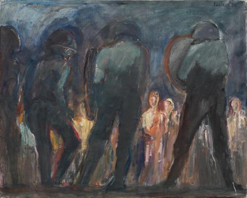 Georg Eisler, Belfast, 1970, Öl auf Leinwand, 80 × 100 cm, Privatbesitz, Wien