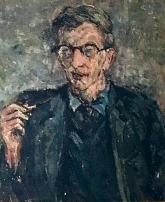 Georg Eisler, Porträt Eric Hobsbawm, 1959, Öl auf Leinwand, 50 × 40 cm, Privatbesitz, London