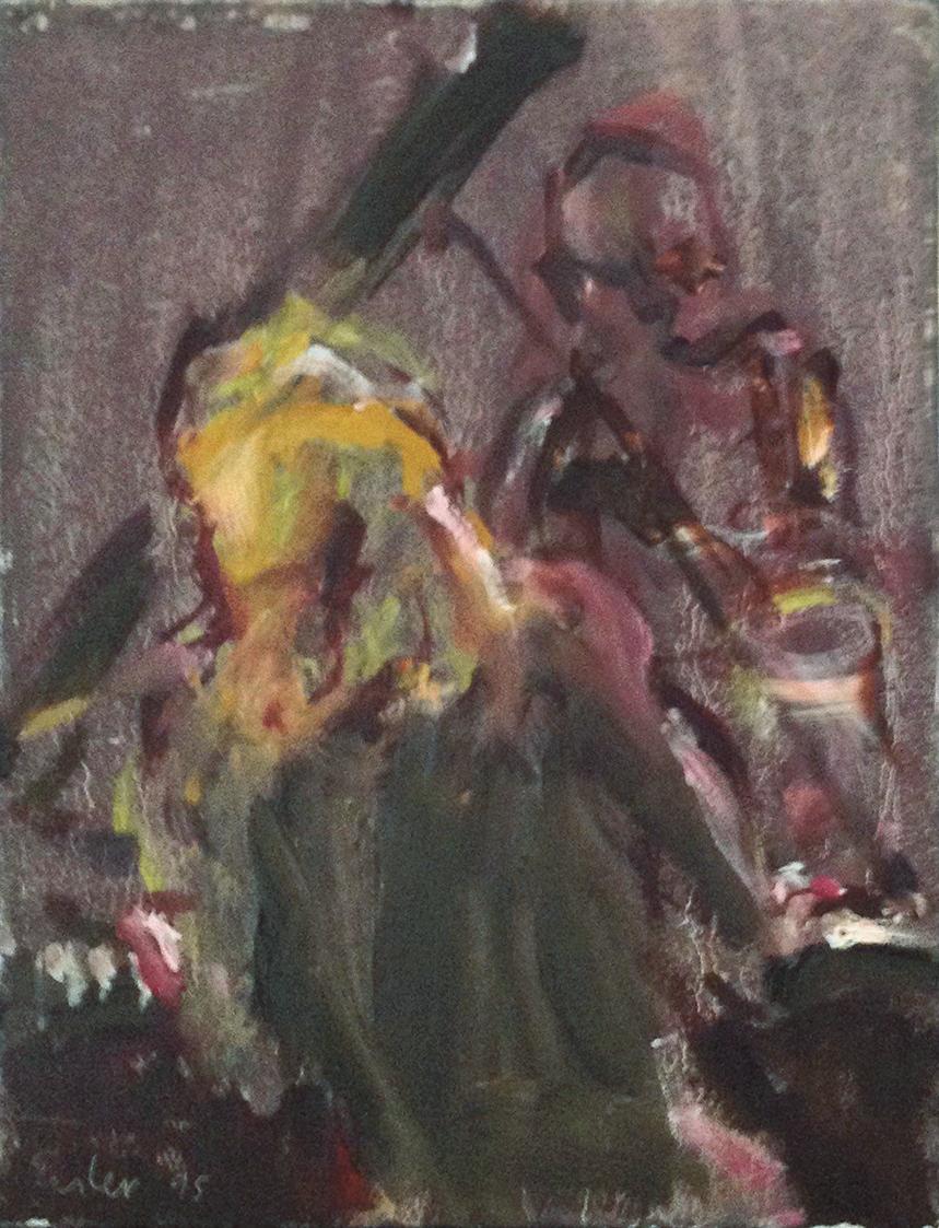 Georg Eisler, Judy Carmichael II, 1995, Öl auf Leinwand, 24 × 18 cm, Privatbesitz, Albuquerque