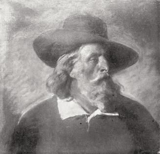 Friedrich von Amerling, Älterer Mann mit Kalabreserhut, 1860er, Öl auf Leinwand, 60 × 60 cm, Un ...