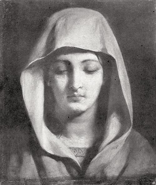 Friedrich von Amerling, Madonna, 1860er, Öl auf Leinwand, 44 × 38 cm, Unbekannter Besitz