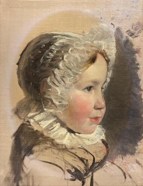 Friedrich von Amerling, Emilie von Arthaber, 1836, Öl auf Leinwand, 34,5 × 27 cm, Unbekannter B ...
