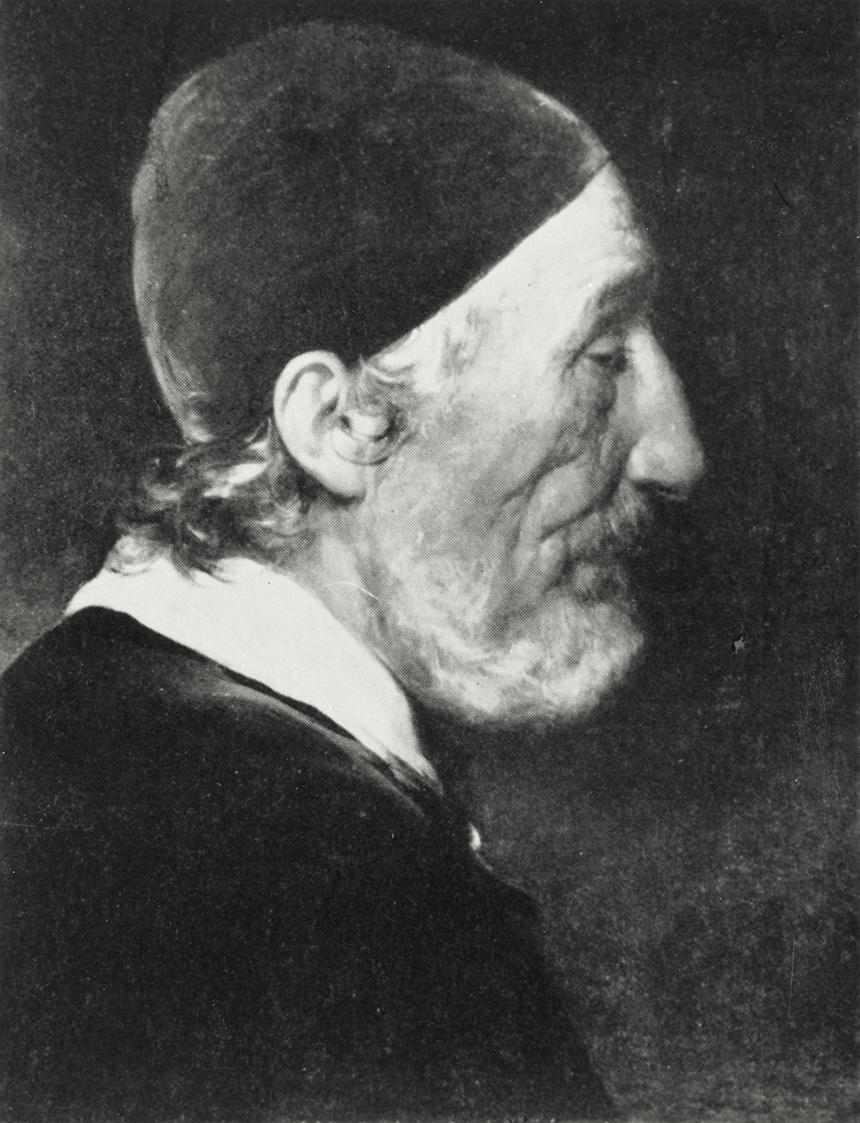 Friedrich von Amerling, Ein Patrizier (Alter Venezianer mit rotem Samtkäppchen), 1841, Öl auf L ...