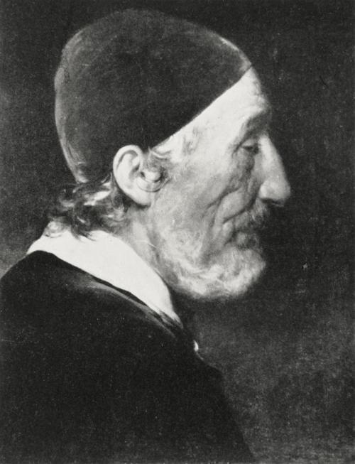 Friedrich von Amerling, Ein Patrizier (Alter Venezianer mit rotem Samtkäppchen), 1841, Öl auf L ...