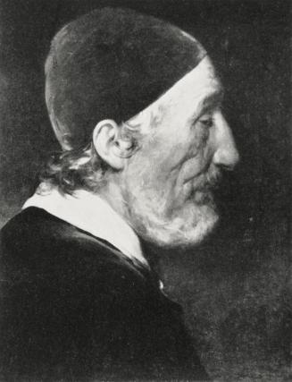 Friedrich von Amerling, Ein Patrizier (Alter Venezianer mit rotem Samtkäppchen), 1841, Öl auf L ...