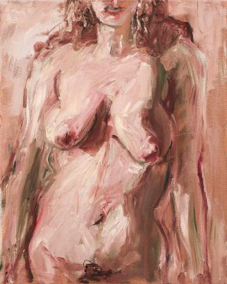 Georg Eisler, Aniko II, 1993, Öl auf Leinwand, 44,5 × 35,5 cm, Verbleib unbekannt