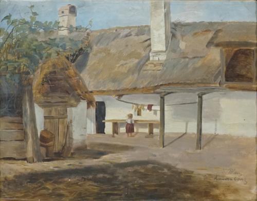 Tina Blau, Lundenburg, 1867, Öl auf Karton, Roser-De Palma: 31 × 40,5 cm, Privatbesitz, New Yor ...