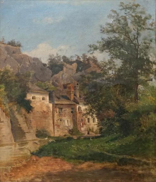 Tina Blau, Klausen bei Mödling, 1868, Öl auf Leinwand, Roser-De Palma: 46 × 39 cm, Privatbesitz ...