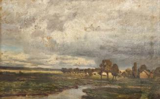 Tina Blau, Pang, 1870, Öl auf Papier auf Leinwand, 32 × 49,7 cm, Privatbesitz, New York