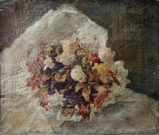 Tina Blau, Blumenstilleben, Öl auf Leinwand, 52,7 × 61,6 cm, Privatbesitz, New York