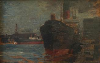 Tina Blau, Aus Kopenhagen, 1904, Öl auf Holz, 17,5 × 26,7 cm, Privatbesitz, New York