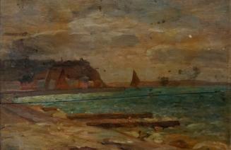 Tina Blau, Pirano, 1913, Öl auf Leinwand, 18 × 26,5 cm, Privatbesitz, New York