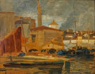 Tina Blau, Pirano, 1912/1913, Öl auf Holz, 21,5 cm, Privatbesitz, New York