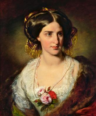Friedrich von Amerling, Elisabeth ("Elise") von Klinkosch, geb. Svoboda (1830–1910), 1855, Öl a…