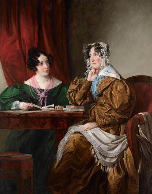 Friedrich von Amerling, Henriette Baronin Pereira-Arnstein (1780–1859) mit ihrer Tochter Flora …