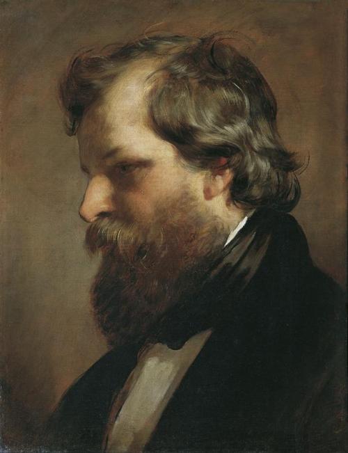 Friedrich von Amerling, Der Maler Carl Rahl (1812–1865), 1847, Öl auf Leinwand, 49 × 38 cm, Bel ...