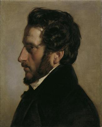 Friedrich von Amerling, Der Maler Friedrich Gauermann (1807–1862), 1839, Öl auf Leinwand, 48 x  ...