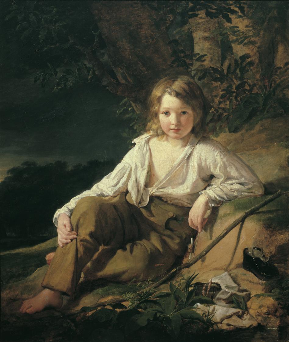 Friedrich von Amerling, Ein Fischerknabe, 1830, Öl auf Leinwand, 103 x 87 cm, Belvedere, Wien,  ...