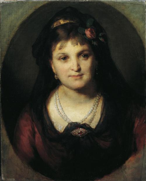 Friedrich von Amerling, Rosalie Hermann, 1872, Öl auf Leinwand, Belvedere, Wien, Inv.-Nr. 2686