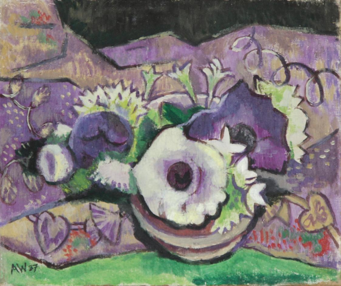 Alfred Wickenburg, Anemones I, 1937, Öl auf Leinwand, 43,5 × 60,5 cm, Privatbesitz