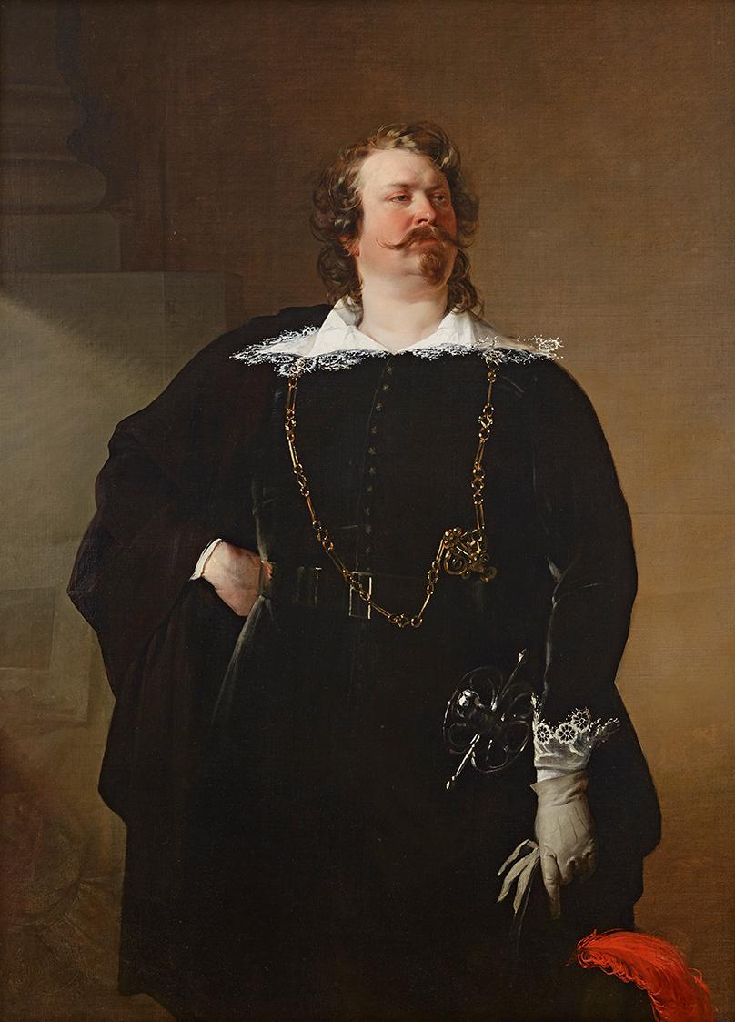 Friedrich von Amerling, Flamänder Bürgermeister (Baron Pfuel?), 1836, Öl auf Leinwand, 141,5 x  ...